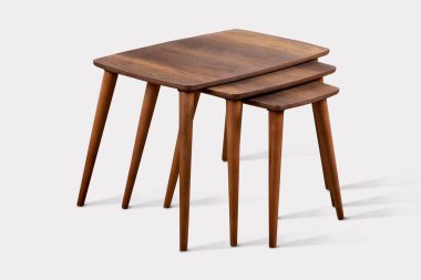 Kahve masası ve beyaz arka plan ve siyah arkaplan