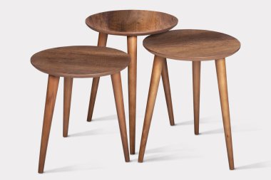 Kahve masası ve beyaz arka plan ve siyah arkaplan