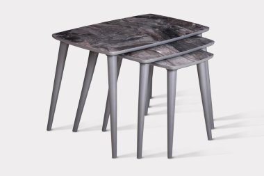 Kahve masası ve beyaz arka plan ve siyah arkaplan