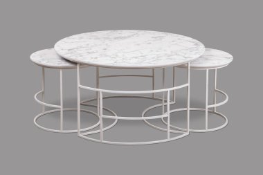 Kahve masası ve beyaz arka plan ve siyah arkaplan