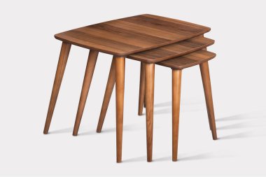 Kahve masası ve beyaz arka plan ve siyah arkaplan