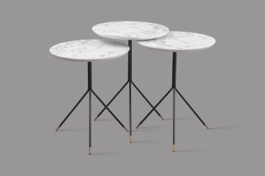 Kahve masası ve beyaz arka plan ve siyah arkaplan