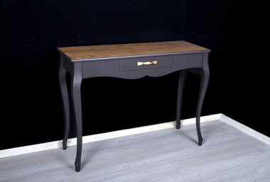 ahşap sehpa sehpası arka planı ve beyaz arka plan