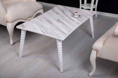 ahşap sehpa sehpası arka planı ve beyaz arka plan