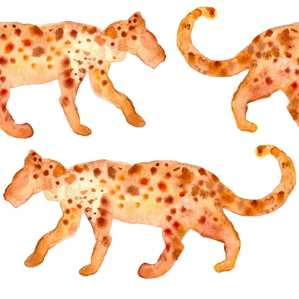 Леопардовый узор, современная цифровая бумага, текстильный дизайн, кожа животного бесшовный узор — стоковое фото