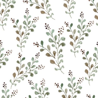 Dikişsiz Desen, Çiçek dikişsiz desen, Dijital kağıt, tekstil, kumaş için botanik illüstrasyon. Düğün, kreş arka plan.
