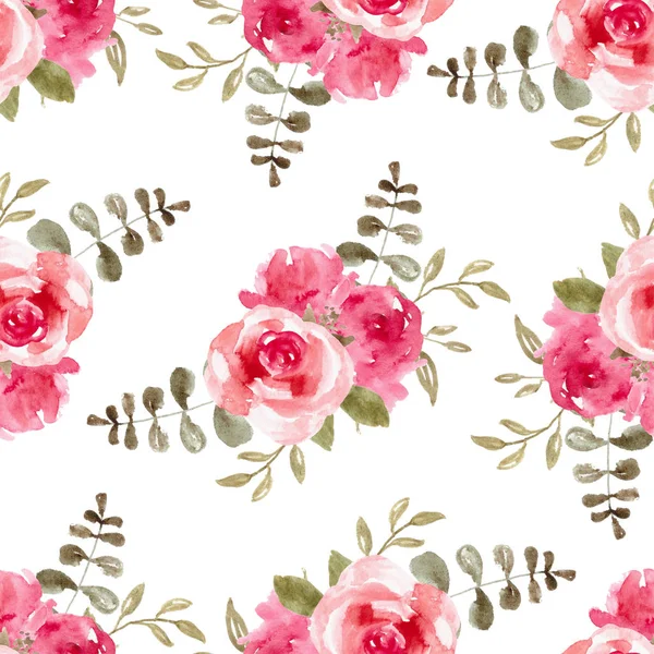 Seamless Pattern, Floral seamless pattern, Digital paper , botanical illustration for textile, fabric. Wedding, nursery background. — Stock Photo, Image