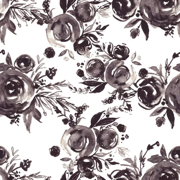 Naadloze patroon, Floral naadloze patroon, digitale papier, botanische illustratie voor textiel, stof. Bruiloft, kinderkamer achtergrond. — Stockfoto