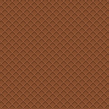 Chocolate wafer pattern in top view. Beautiful wafer pattern. clipart