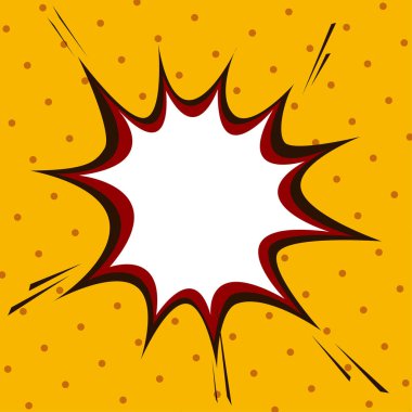 Comic Speech Bubble pop sanat tarzında. Pop sanat arka planı.