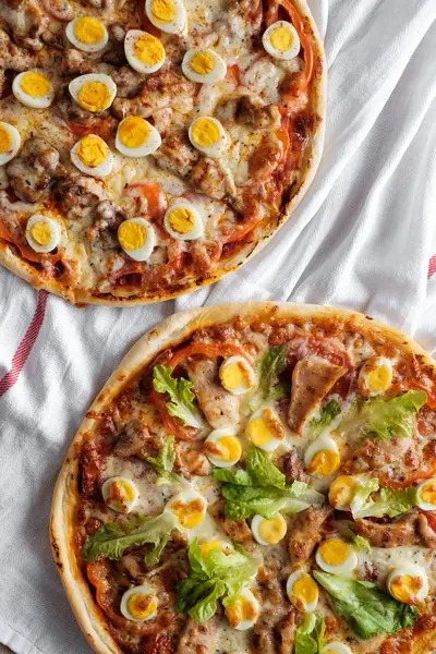 Lekker Zelfgemaakte Italiaanse Pizza — Stockfoto