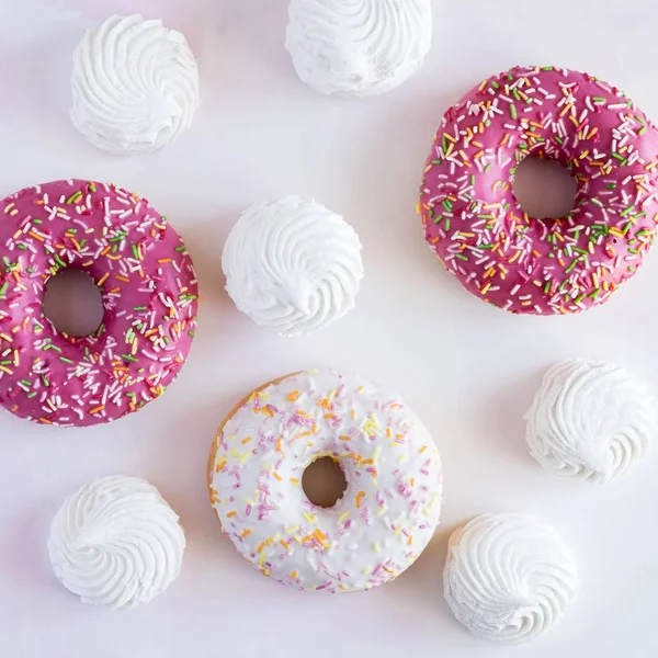 Donuts Esmalte Colorido — Fotografia de Stock