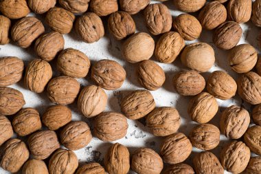 Taze ceviz beyaz bir arka plan üzerinde fotoğraf