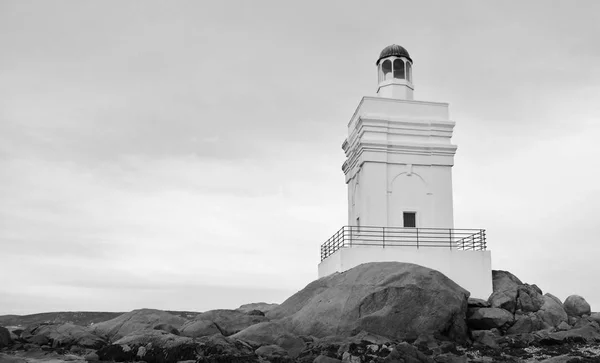 Paisagem Com Farol Baía Santa Helena — Fotografia de Stock