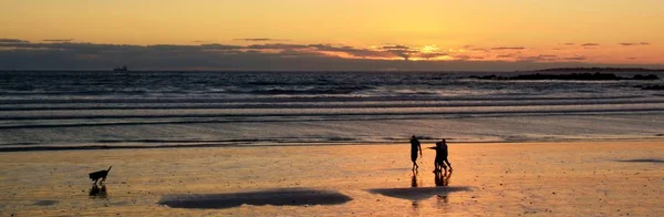 Paisaje Marino Con Una Hermosa Puesta Sol Mar —  Fotos de Stock