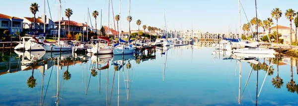 Krajobraz Jachtów Marina Port Owen — Zdjęcie stockowe