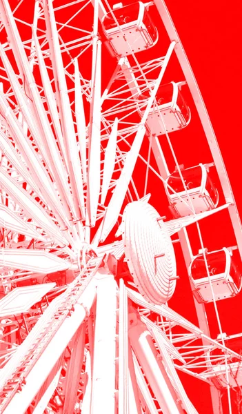 Roda Ferris Tepi Laut Kota Cape — Stok Foto