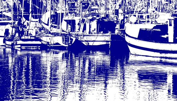 Close Fishing Boats Small Harbor — Stock Photo, Image