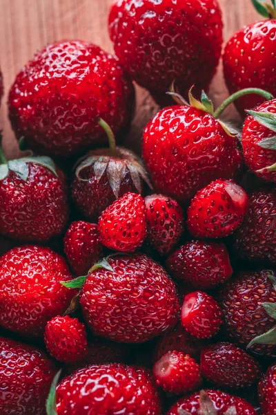 Çilek ve yabani çilek makro closeup doku