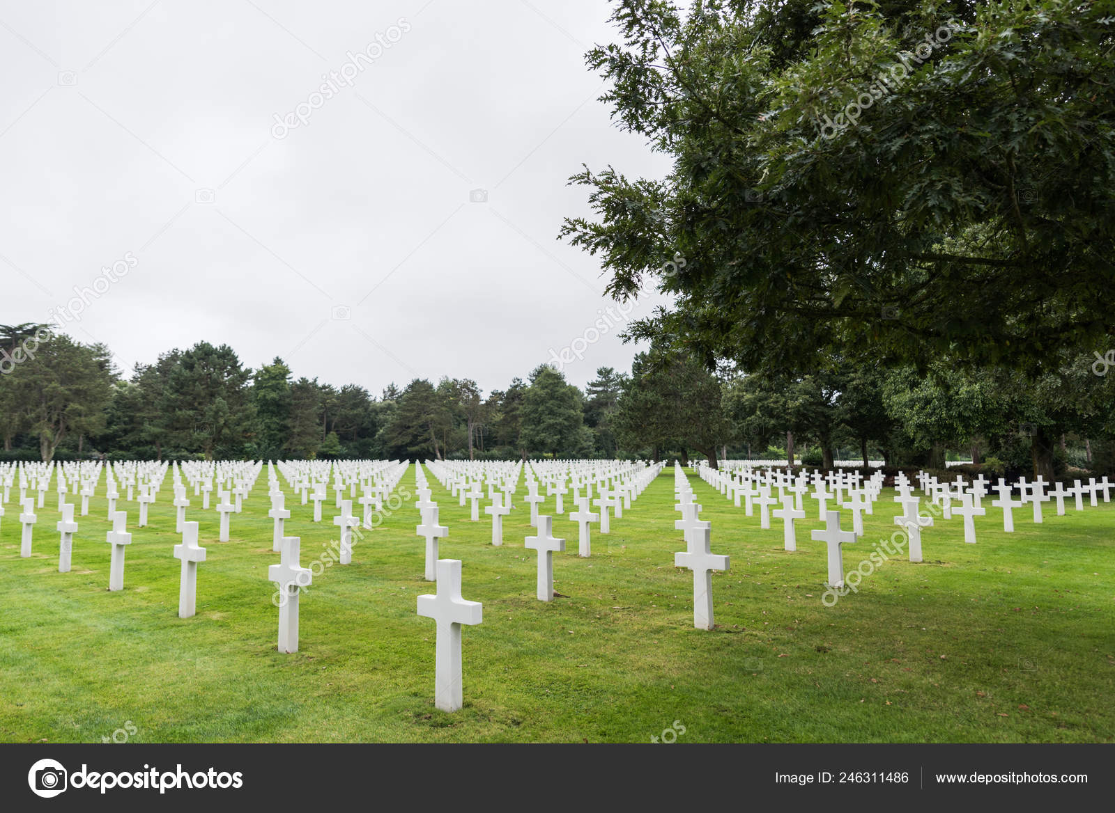 Normandy American Military Cemetery Memorial Omaha Beach Colleville Sur Mer Stock Photo Image By C Wwyloeck 246311486