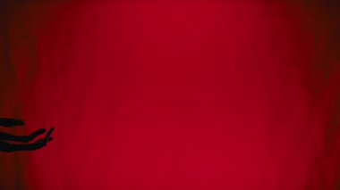 İskelet el, cadılar bayramı arka planında. Yüksek kalite 4k görüntü