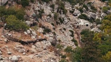 Fas 'taki dağda Antik Taş Erozyonu.