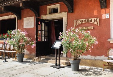 Varşova, Polonya - 19 Temmuz 2018: Eski Varşova şehir Polonya