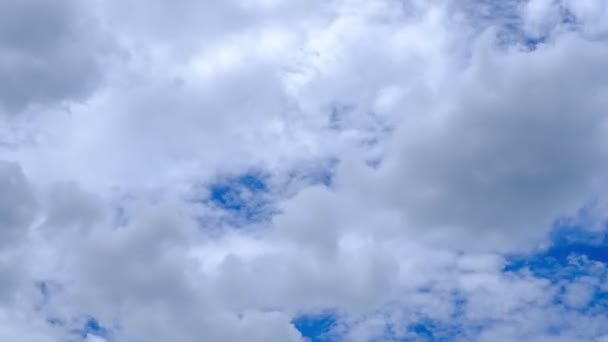 Tempo Lapso Belo Céu Azul Com Nuvens Movimento Fundo — Vídeo de Stock