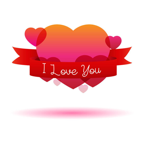 Logo / Doodle of red heart concept Valentine day
.