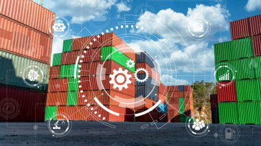 Lojistik İthalat İhracat Şirketi Endüstriyel Konteynır Bahçesi.