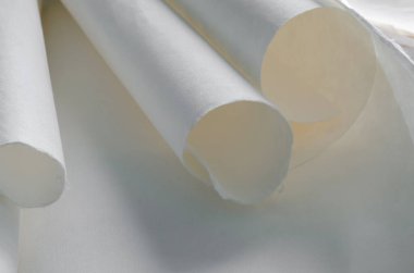 Yumuşak Odaklı Arkaplanda Asya El Yapımı Dut Belgeleri.