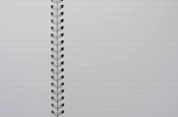 Wirebound Notebook Open Izolowany Białym Tle — Zdjęcie stockowe