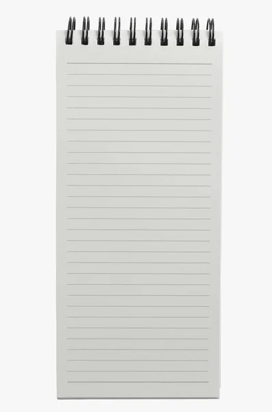 Wirebound Notebook Geïsoleerd Witte Achtergrond — Stockfoto