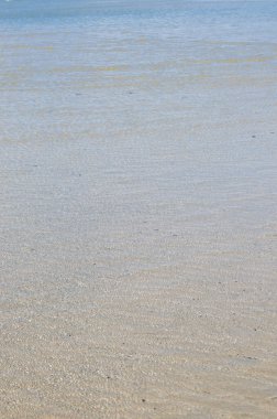 Doğal Arkaplan İçin Kum Sahil ve Deniz Suyu.