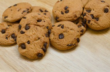 Chocolate Chips Kurabiyeleri Kırılma Zamanı İçin Kolay Atıştırmalık.