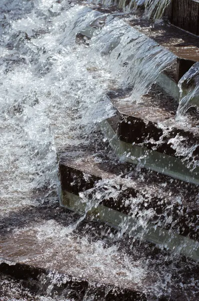Cachoeira Artificial Para Decoração Livre — Fotografia de Stock