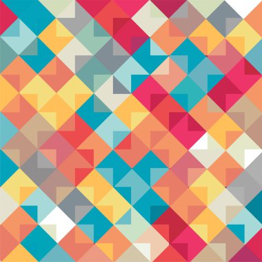 renkli geometrik desen gret 