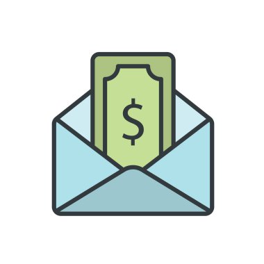 Maaş simgesi tasarım şablonları basit ve modern konsept