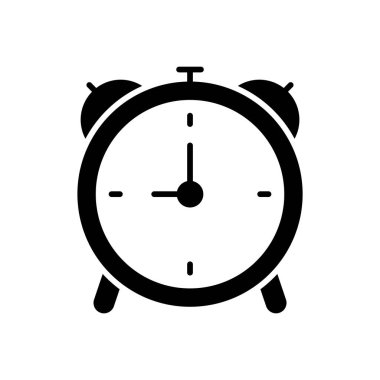 Alarm Saat simgesi vektör tasarım şablonları basit ve modern konsept