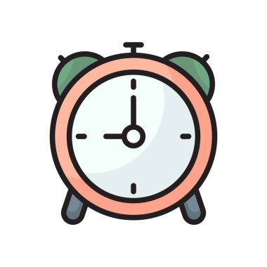 Alarm Saat simgesi vektör tasarım şablonları basit ve modern konsept