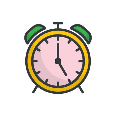 Alarm Saat simgesi vektör tasarım şablonları basit ve modern konsept