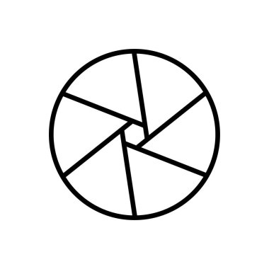 Açıklık simgesi vektör tasarım şablonları beyaz arkaplanda izole edilmiş basit ve modern konsept