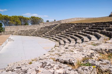 Palazzolo Acreide, İtalya - antik bir Yunan manzarası