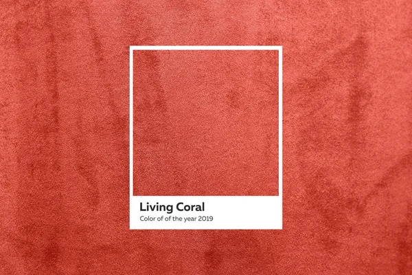 Turkusowa tkanina z drzemki plisowane. Kolor roku 2019 życia Coral. — Zdjęcie stockowe