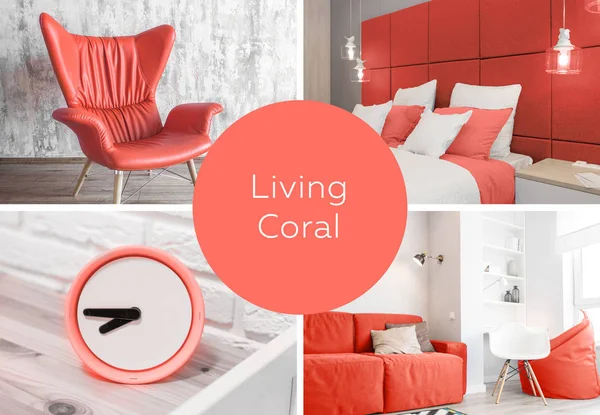 Kolaj 2019 yılın renk yaşayan mercan. Livingcoral