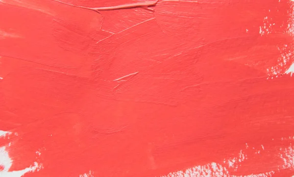 Escova Textura Pintura Papel Coral Vivo Cor Ano 2019 Viva — Fotografia de Stock