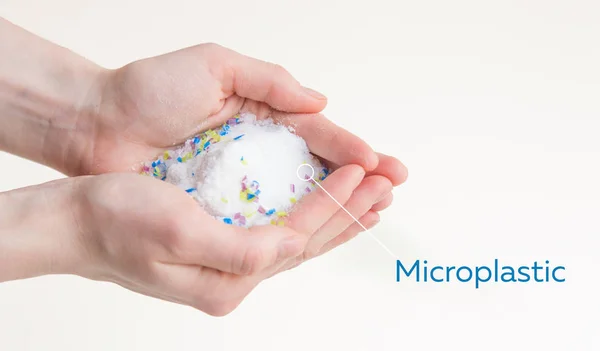 tuz parçacıkları microplastic. çevre ve Deniz kirliliği