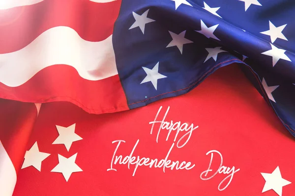 Γιορτάζοντας την ημέρα της ανεξαρτησίας. Ηνωμένες Πολιτείες Αμερικής Ελλάδα σημαία φόντο για την 4ο Ιουλίου — Φωτογραφία Αρχείου