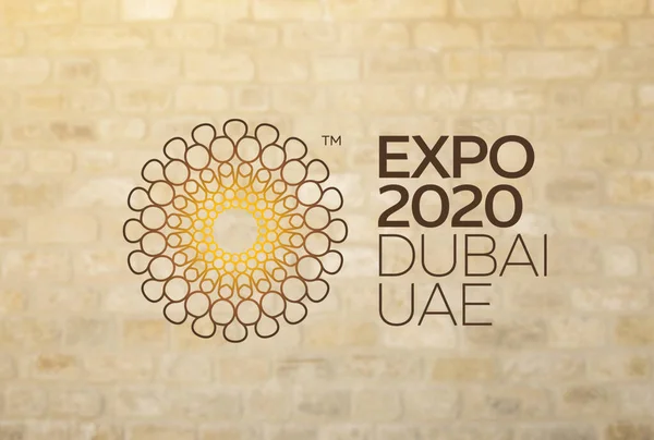 Dubai, Uae - 27 Ağustos: Dubai Logosu Fuarı 2020