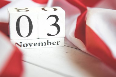 3 Kasım 2020, ABD 'de 59. Başkanlık Seçimi. Düz konum: ABD bayrağı